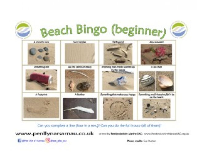 Beach bingo