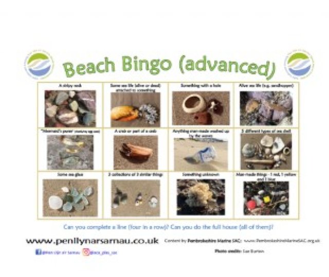 Beach bingo